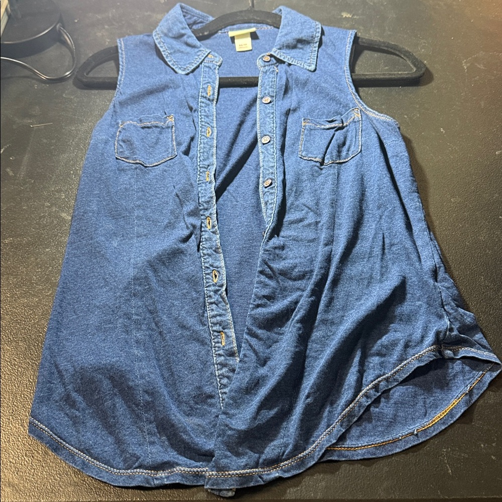 Mossimo Supply Co. Blue Denim Top